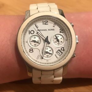 White Michael Kors watch